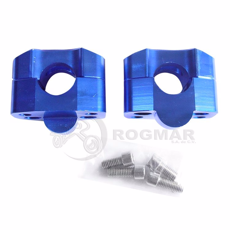 SOPORTE MANUBRIO SUNGO UNIVERSAL AZUL 22.2MM (JUEGO)