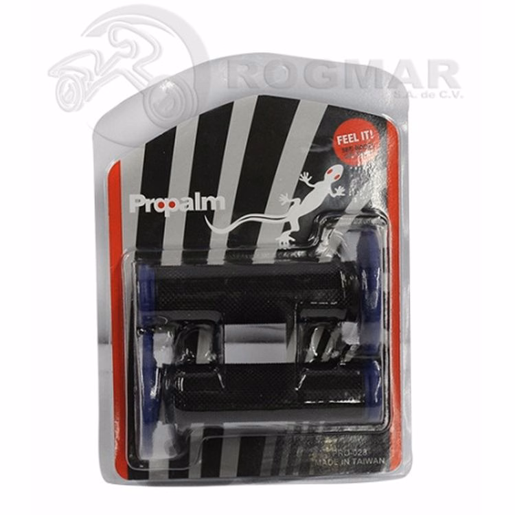PUÑOS TIPO CROSS NEGRO/AZUL PRO-028 (JUEGO) TWN