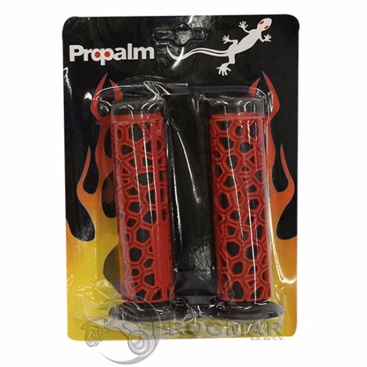 PUÑOS TIPO ATV ROJO/NEGRO PRO-0019 (JUEGO) TWN