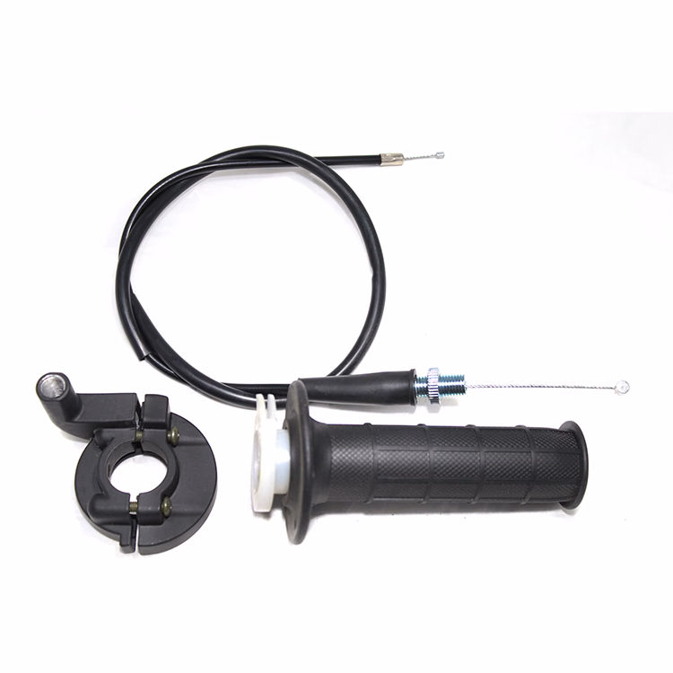 PUÑOS NEGROS C/ CABLE P/ ATV'S UNIVERSAL XL-28 (JUEGO)