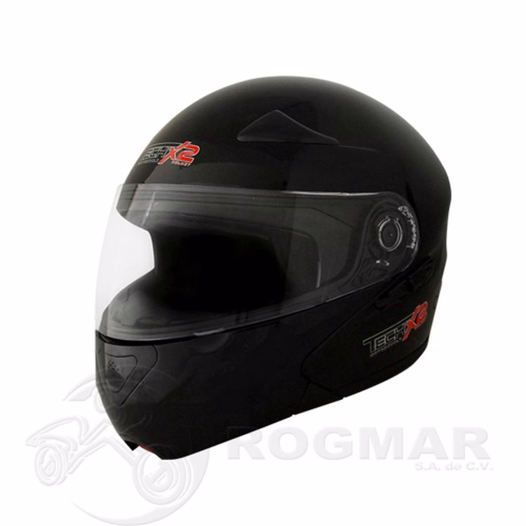 CASCO TECHX2 FORCE TX-901 ABATIBLE NEGRO C/ LENTE INTERNO TALLA: 2 EG (PRECIO POR PIEZA) (DE 1 A 5 PIEZAS) NORMA EUROPEA ECER22-05 Y NORMA AMERICANA DOT
