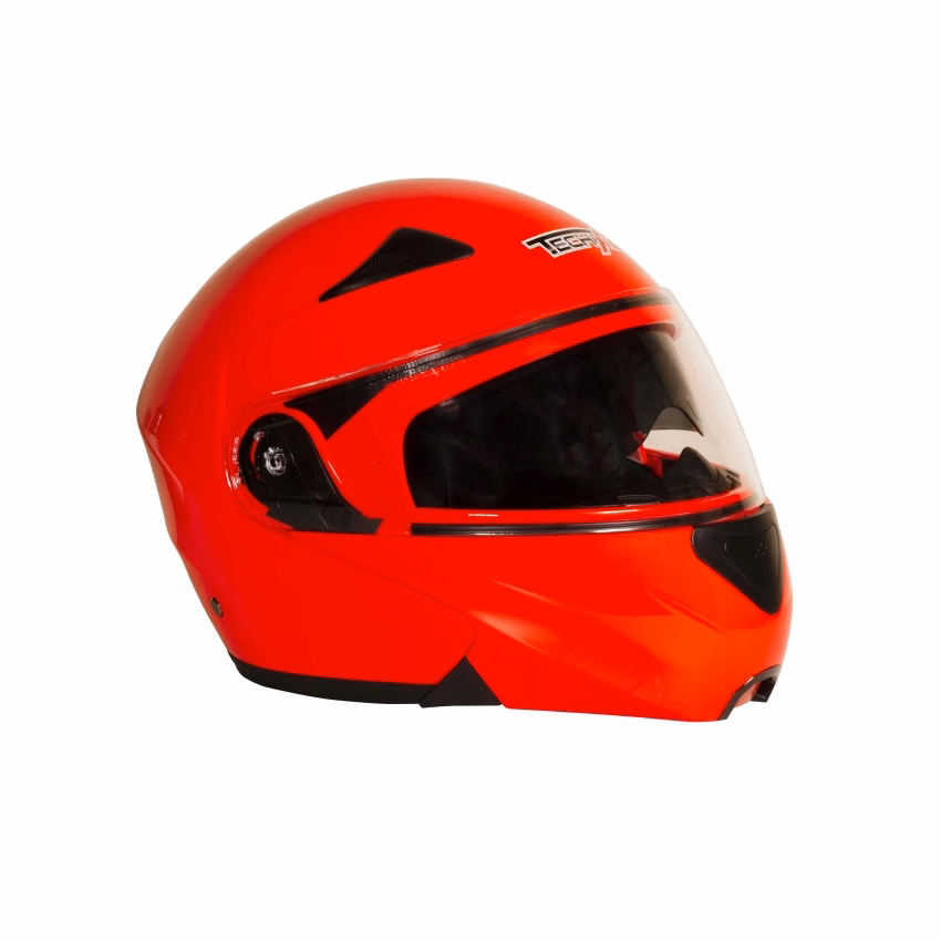 CASCO TECHX2 FORCE TX-901 ABATIBLE ROJO C/ LENTE INTERNO TALLA: M (PRECIO POR PIEZA) (DE 1 A 5 PIEZAS) NORMA EUROPEA ECER22-05 Y NORMA AMERICANA DOT
