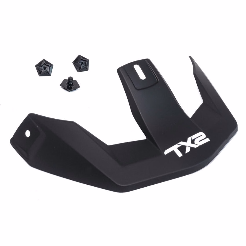 VISERA PARA CASCO Y TORNILLOS TX-726 NEGRA MATE (JUEGO)