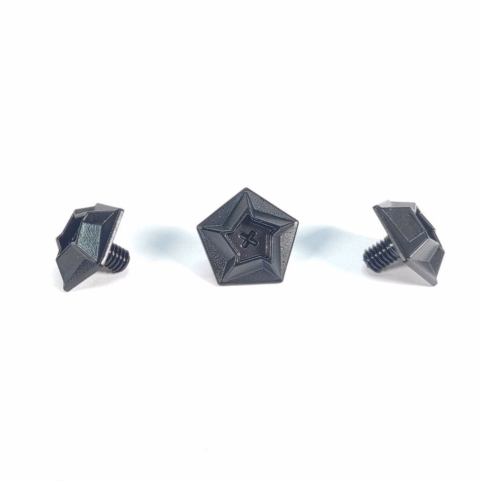 TORNILLOS NEGROS TECHX2 P/ CASCO TX-726X  (JUEGO)