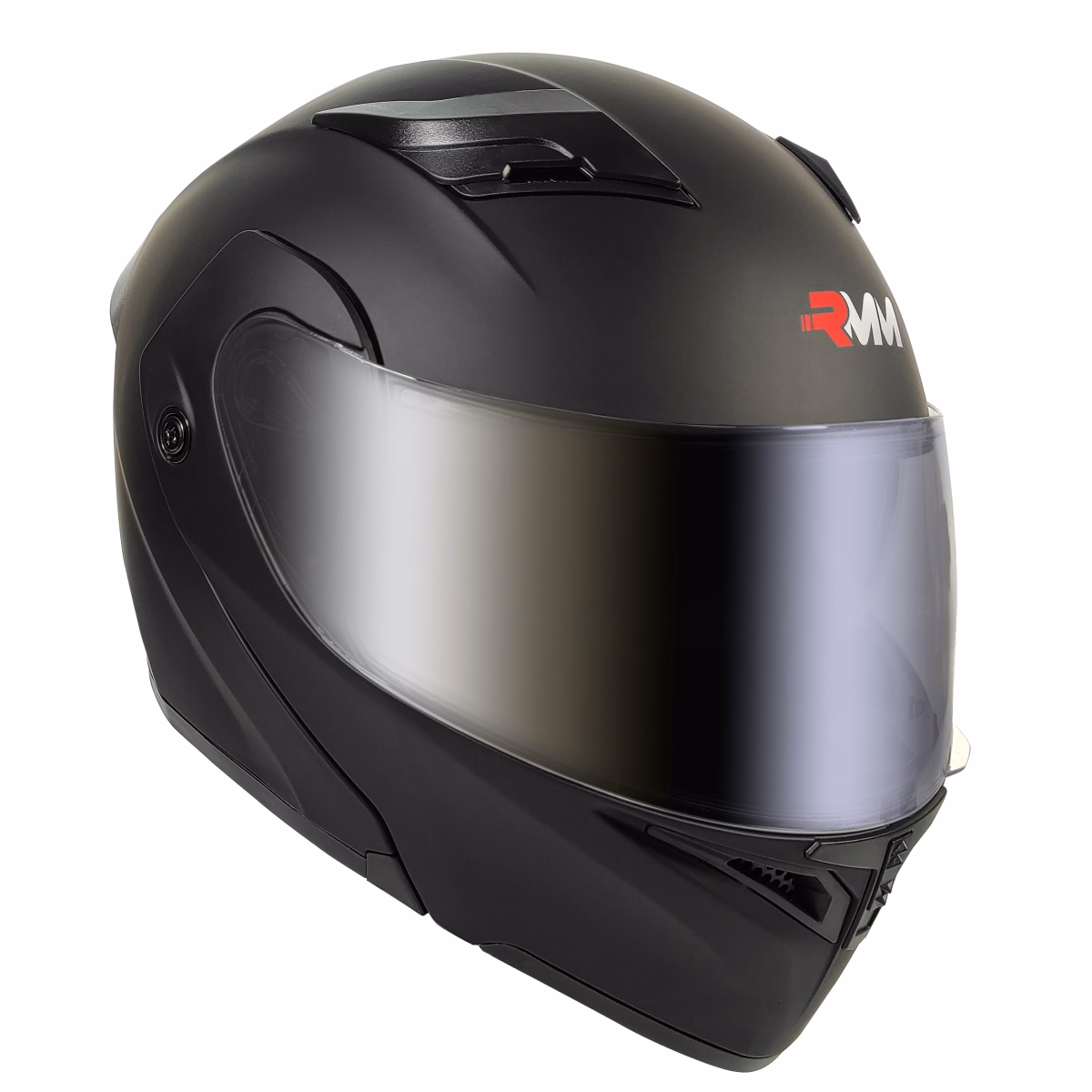 CASCO RMM 169 ABATIBLE NEGRO MATE CON LENTE INTERNO Y MICA POLARIZADA TALLA: M (PRECIO POR PIEZA) (DE 1 A 5 PIEZAS) NORMA AMERICANA DOT