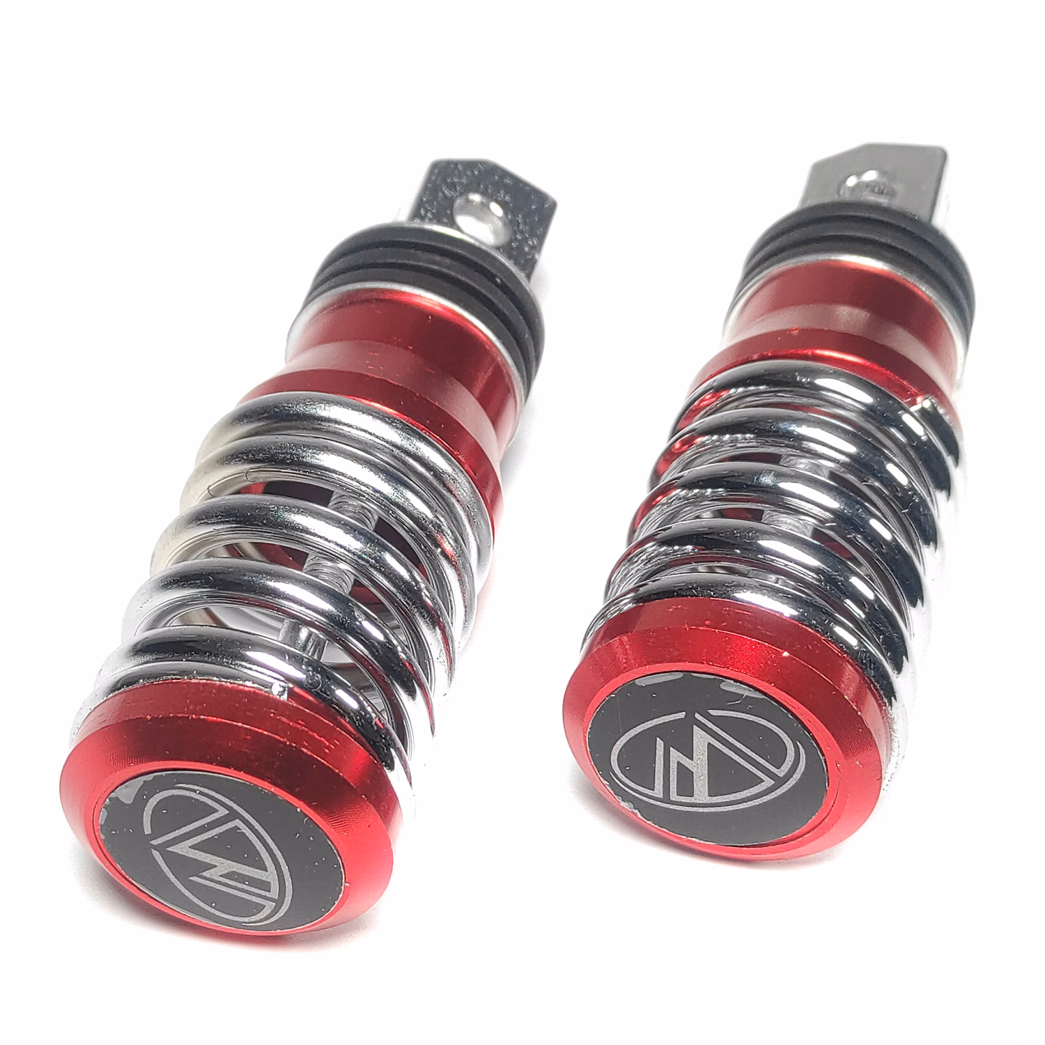 POSAPIES ALUMINIO ROJO TECHX2 UNIVERSALES (JUEGO)