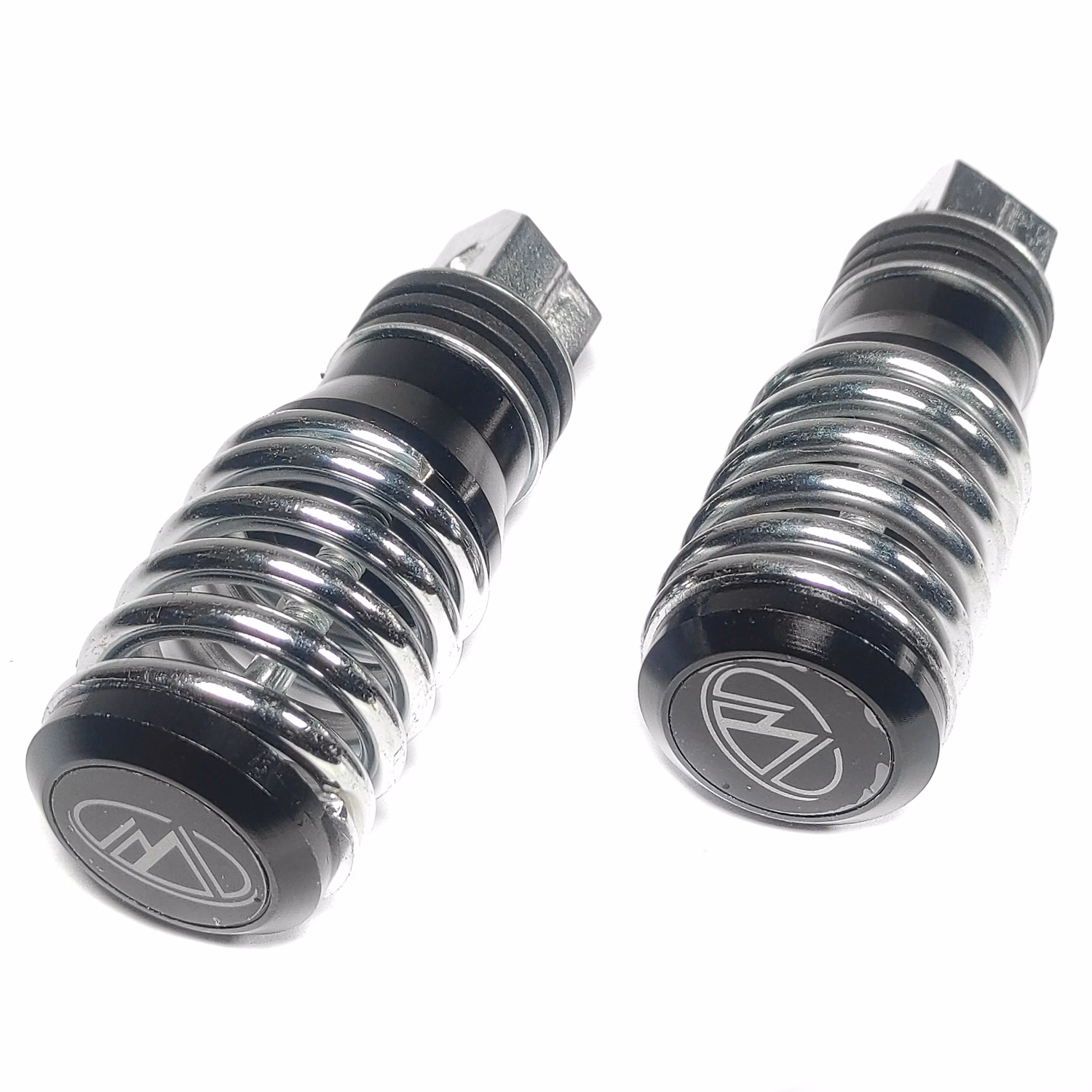 POSAPIES ALUMINIO NEGRO TECHX2 UNIVERSALES (JUEGO)