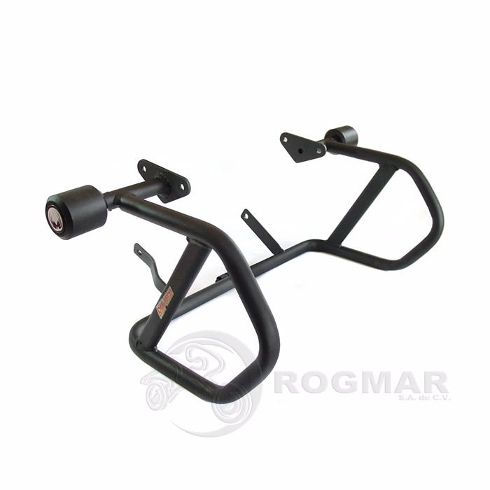 SLIDER RMTECH CON BURRERA ACERO NEGRO P/ DOMINAR 400 (JUEGO)