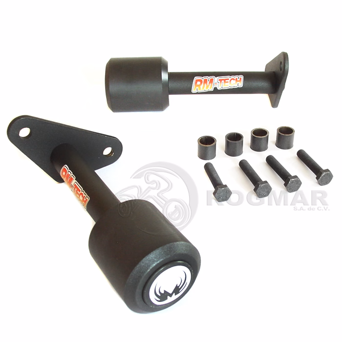 SLIDER RMTECH SIN BURRERA ACERO NEGRO CON TORNILLOS P/ NS200 (JUEGO)