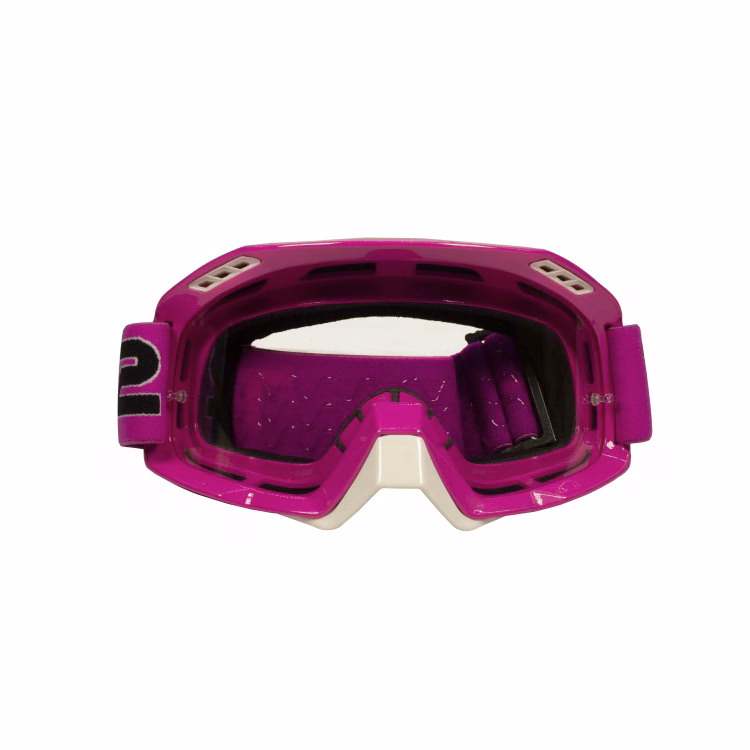 GAFAS PROTECTORAS PARA MOTOCICLISTA (GOGGLE) TECHX2 ROSA C/ MICA TRANSPARENTE CG10