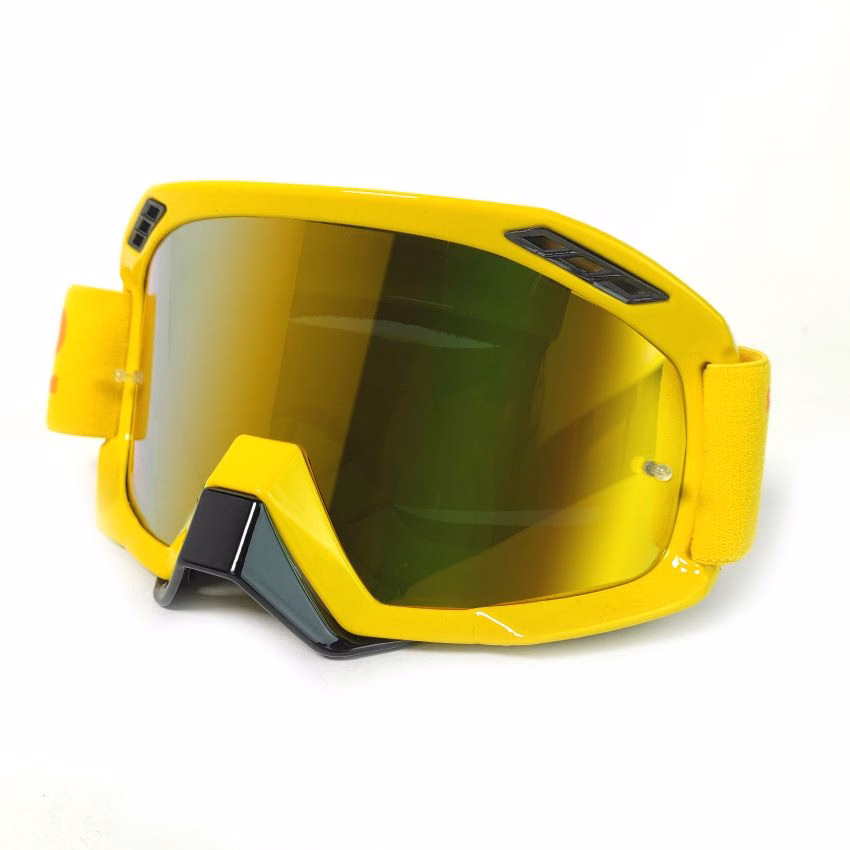 GAFAS PROTECTORAS PARA MOTOCICLISTA (GOGGLE) TECHX2 AMARILLO MICA TORNASOL SM-15