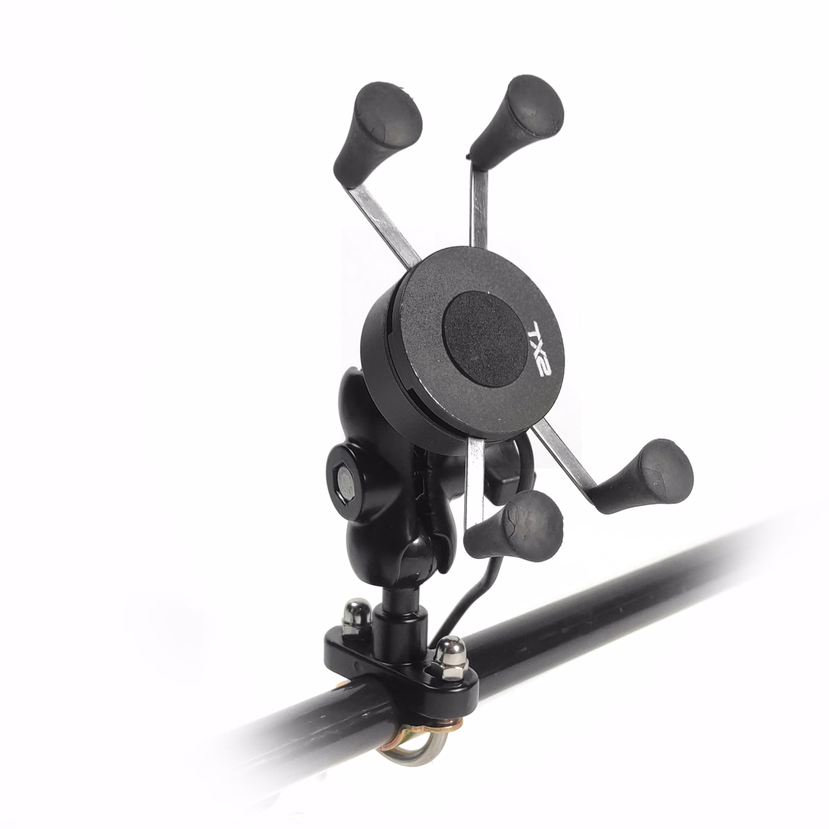 CARGADOR PARA CELULAR TECHX2 CON SOPORTE NEGRO SCG-06 VOLTAJE DE ENTRADA: 12-24V, VOLTAJE DE SALIDA: 5V 2.1A