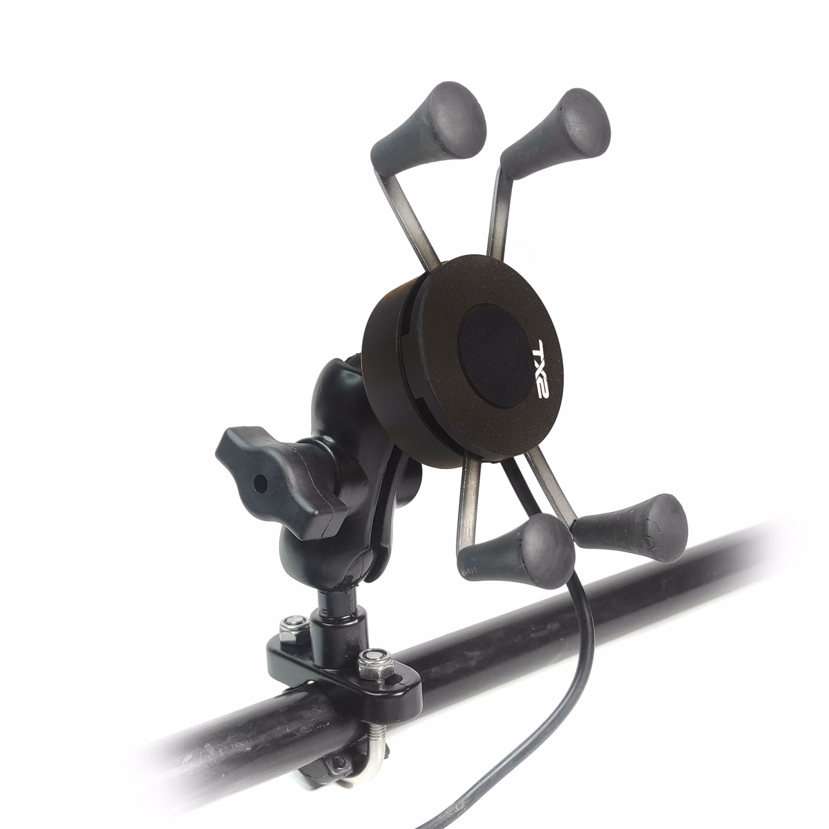CARGADOR PARA CELULAR TECHX2 CON SOPORTE NEGRO SCG-07 VOLTAJE DE ENTRADA: 12-24V, VOLTAJE DE SALIDA: 5V 2.1A