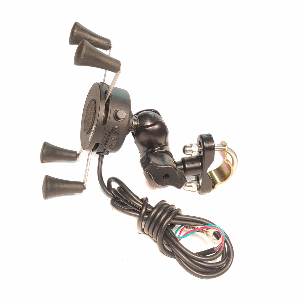 CARGADOR PARA CELULAR TECHX2 CON SOPORTE NEGRO SCG-10 VOLTAJE DE ENTRADA: 12-24V, VOLTAJE DE SALIDA: 5V 2.1A