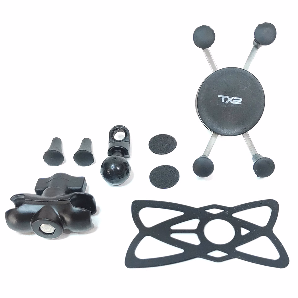 SOPORTE PARA CELULAR TECHX2 NEGRO SCG-16 (JUEGO)
