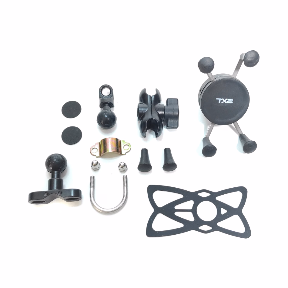 SOPORTE PARA CELULAR TECHX2 NEGRO SCG-17 (JUEGO)