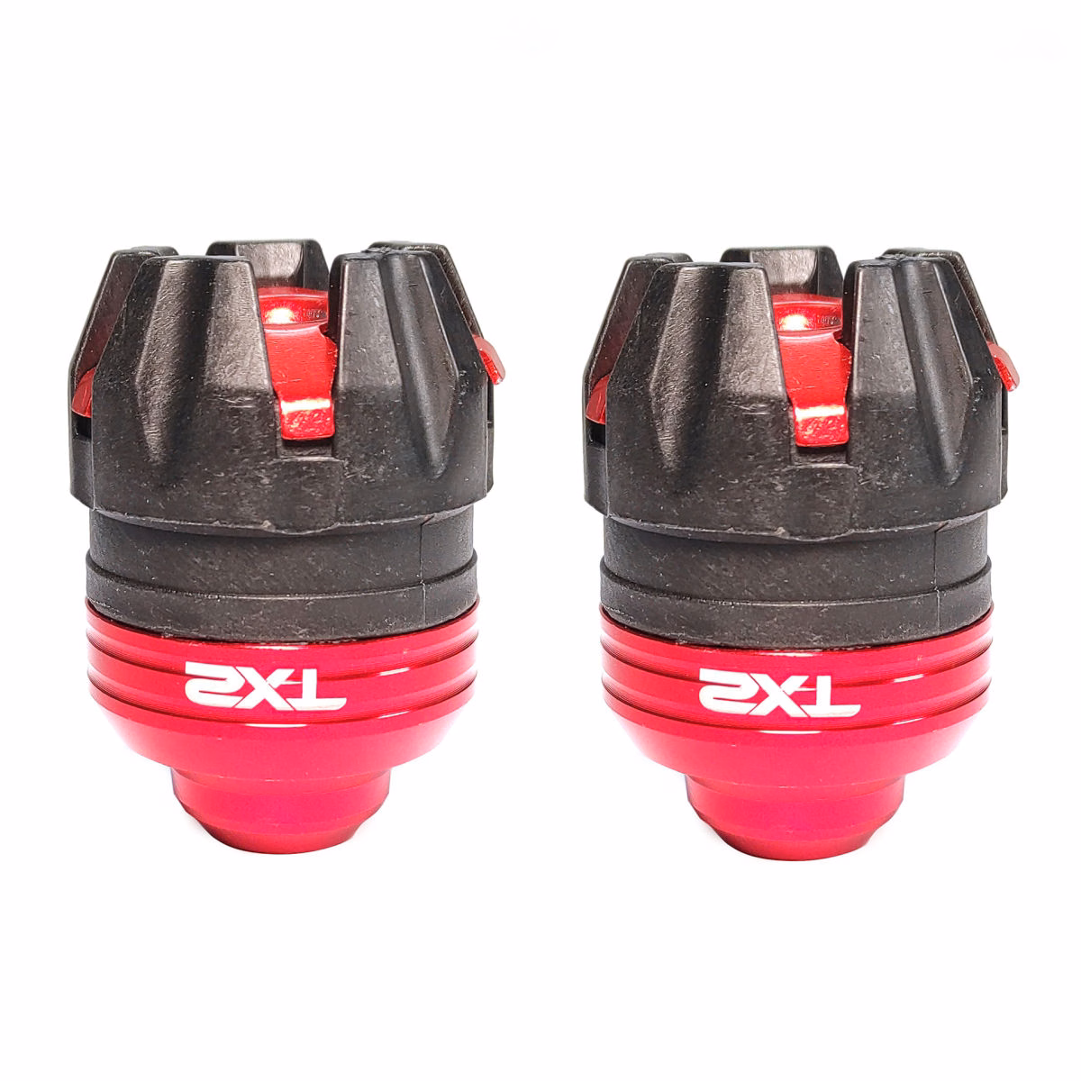 DESLIZADOR LATERAL EJE UNIVERSAL TECHX2 (SLIDER) ROJO (JUEGO)