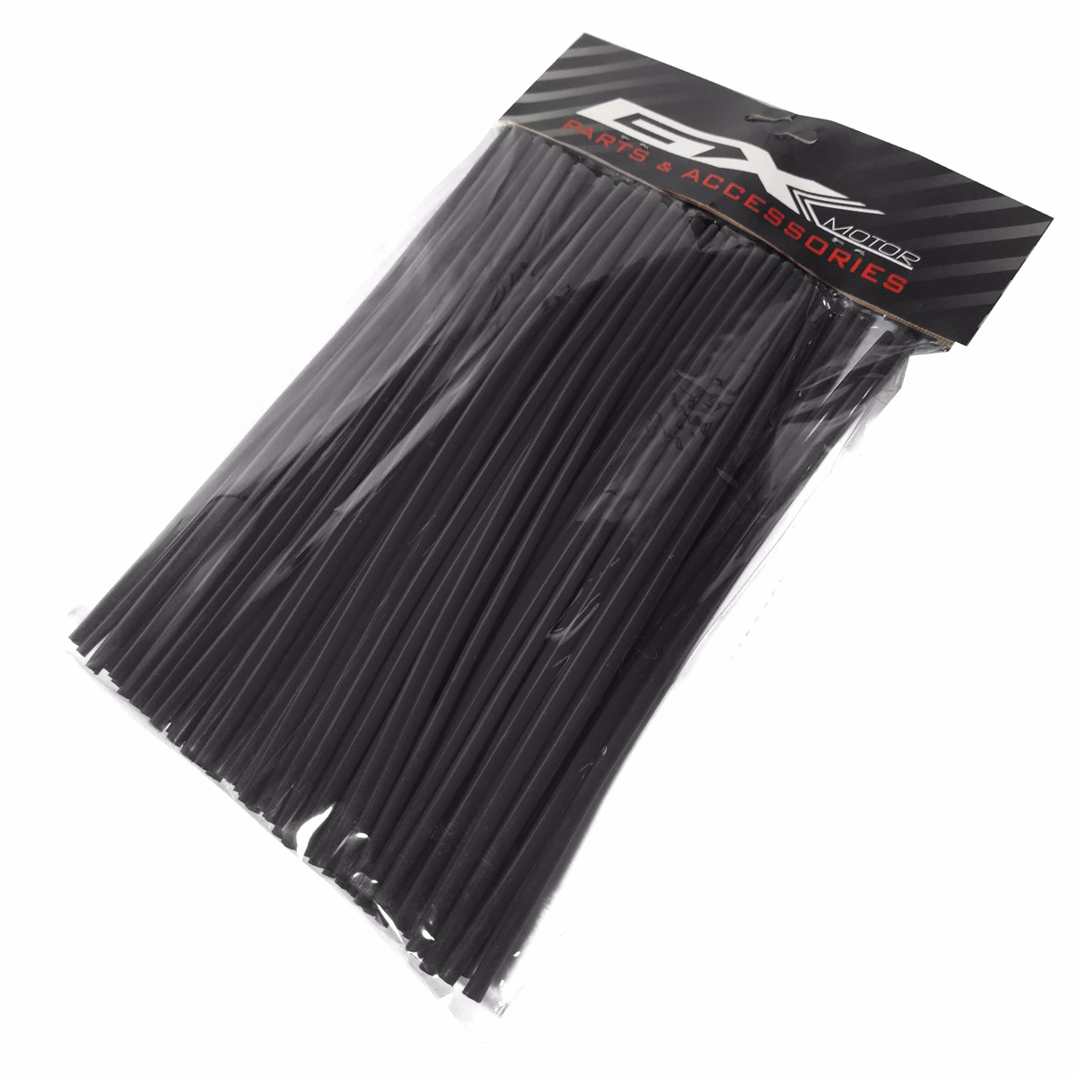 POPOTE NEGRO CUBRE RAYOS MOTOCICLETA 260MM X 6MM (BOLSA C/ 72 PIEZAS)