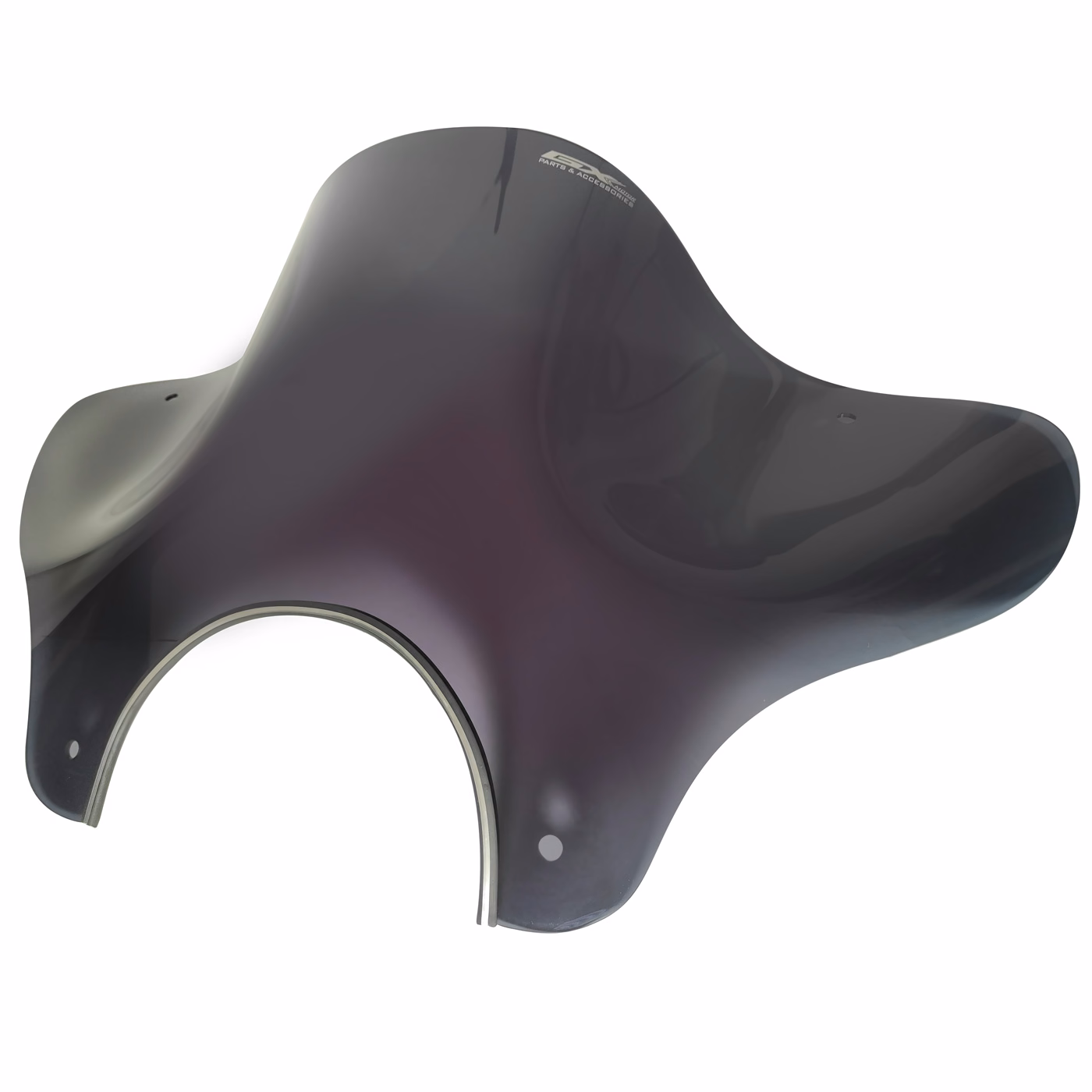 PARABRISAS UNIVERSAL HUMO CLARO OM-WNSLD-703 PARA TIPO CRUISERS (JUEGO)