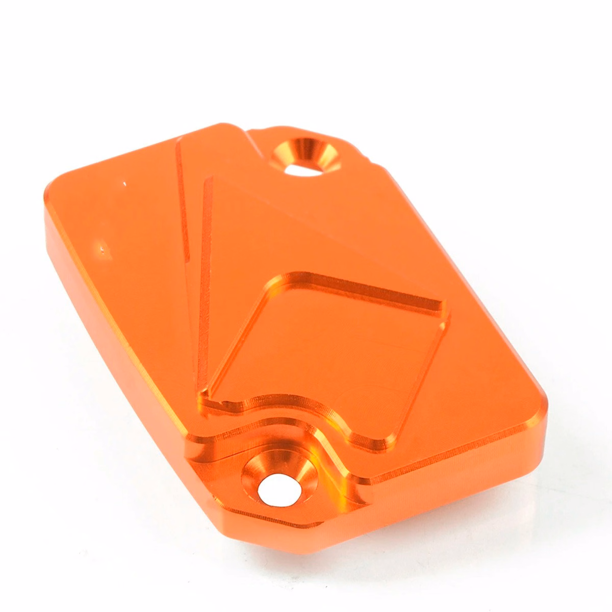 PLACA BOMBA FRENO ALUMINIO NARANJA P/ DUKE 200, 390, 690, 990, RC390