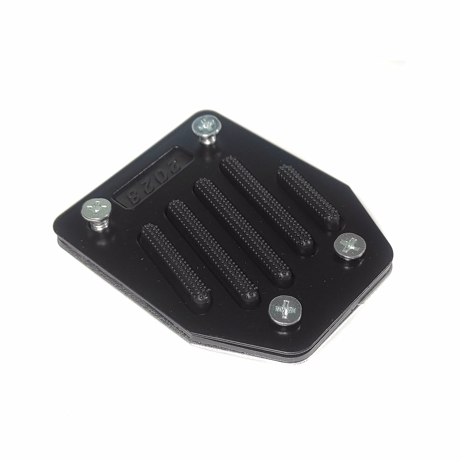 PLACA PEDAL FRENO ALUMINIO NEGRO UNIVERSAL (PIEZA)