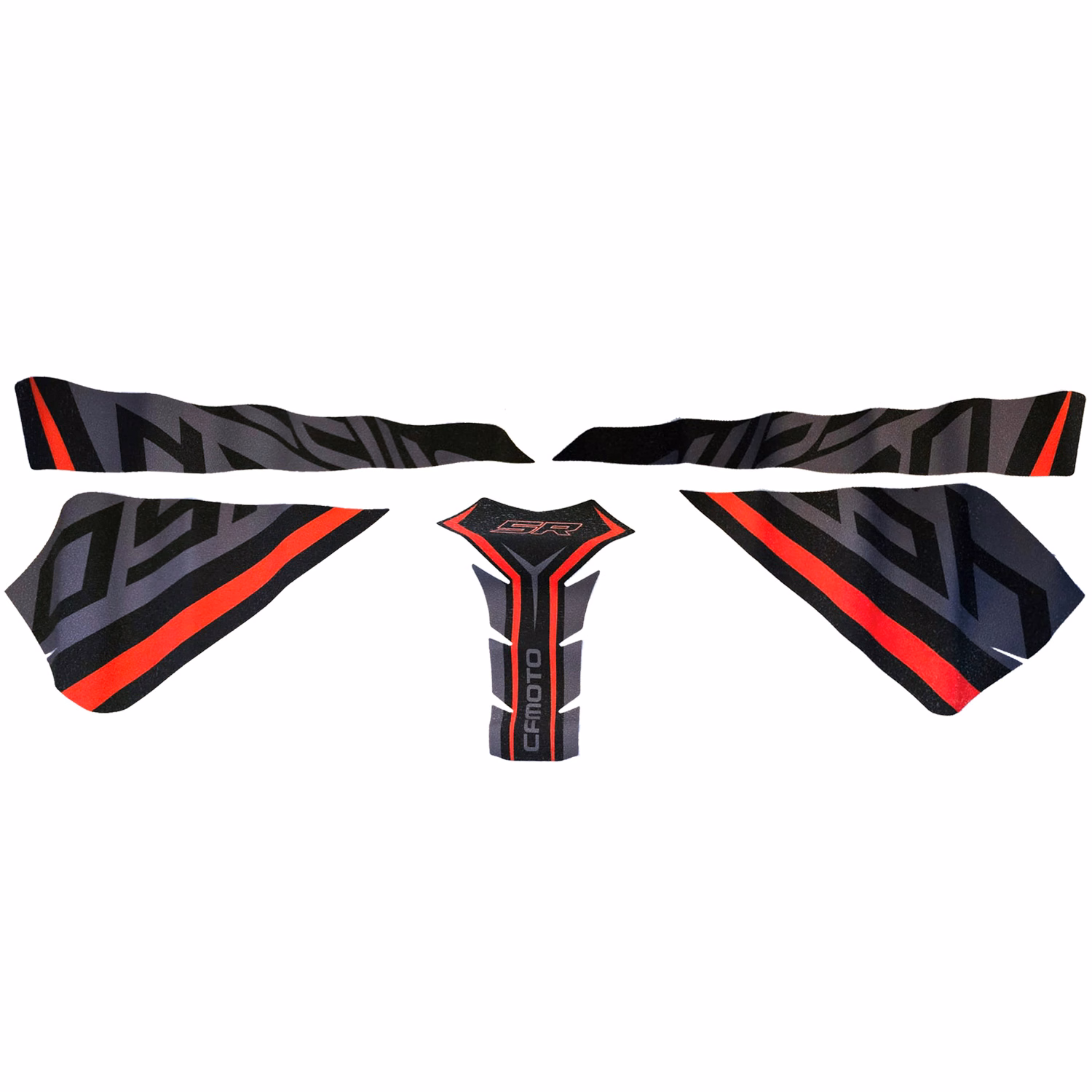 PROTECTOR TANQUE ROJO/ NEGRO P/ 450SR '22-'23 (JUEGO)