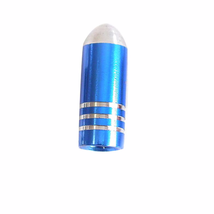 TAPON VALVULA ALUMINIO AZUL G-011 (PRECIO POR PAR) (VENTA MINIMA 10 PIEZAS)