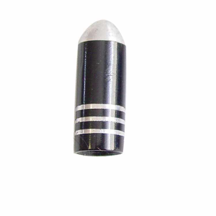 TAPON VALVULA ALUMINIO NEGRO G-011 (PRECIO POR PAR) (VENTA MINIMA 10 PARES)