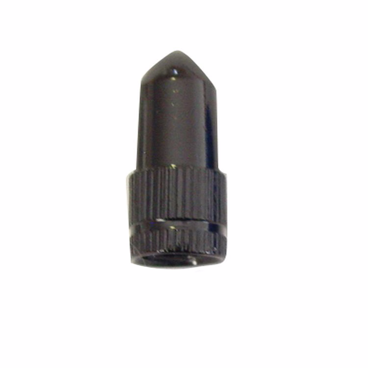 TAPON VALVULA ALUMINIO NEGRO G-16 (PRECIO POR PAR) (VENTA MINIMA 10 PARES)