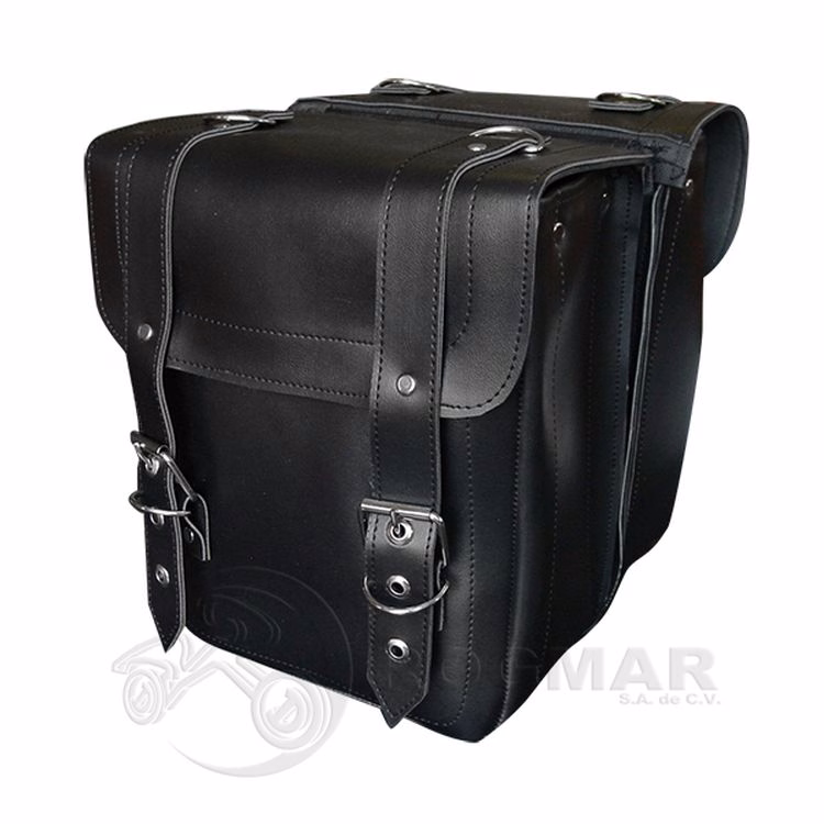 ALFORJA CHICA RECTANGULAR 2 BROCHES TIPO MOCHILA (JUEGO)