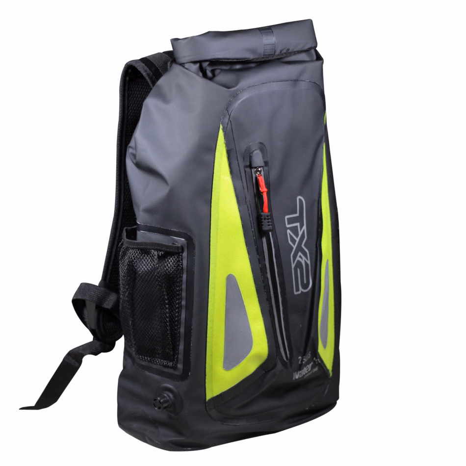 MOCHILA TECHX2 MOD. DR27 NEGRA/AMARILLO 25LTS