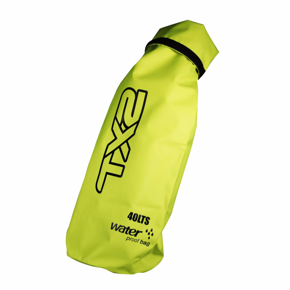 MALETA IMPERMEABLE TECHX2 DR02 AMARILLO FLUORESCENTE/NEGRA 40L