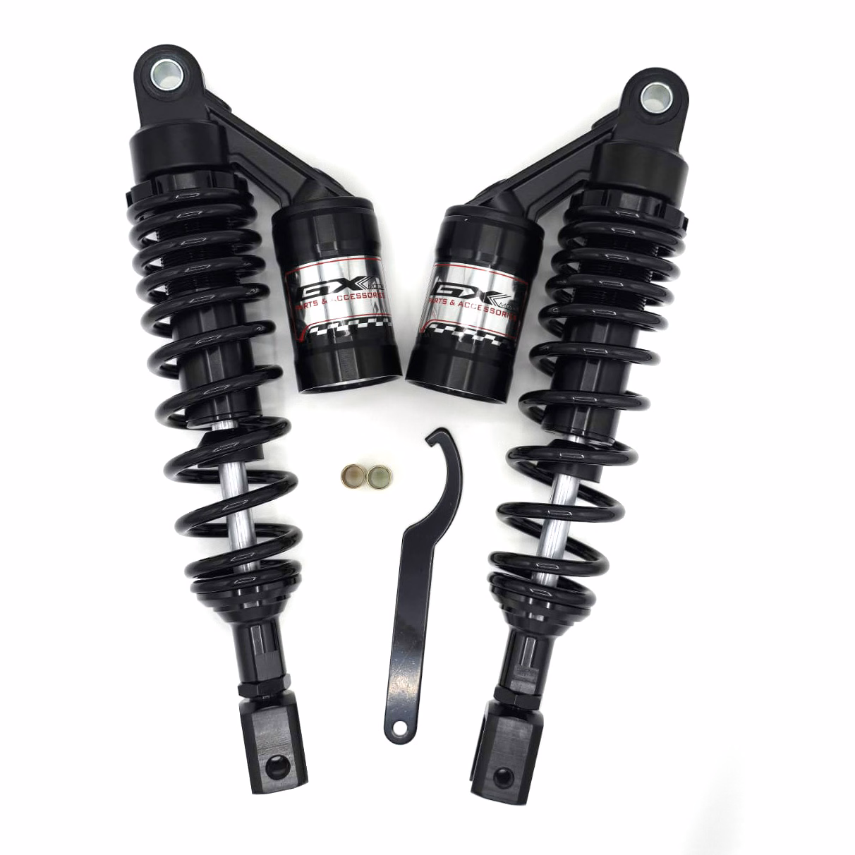 AMORTIGUADOR DE GAS TRASERO UNIVERSAL SCOOTERS NEGRO (PAR)