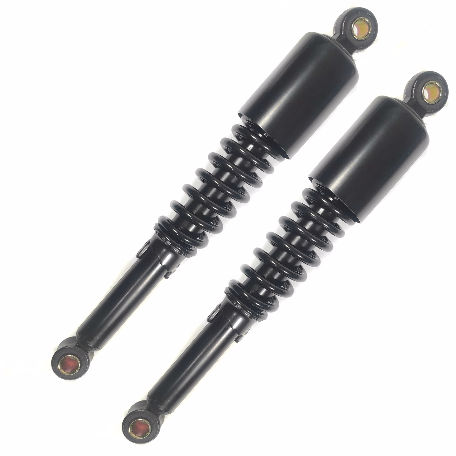 AMORTIGUADOR TRASERO NEGRO P/ FT-150 '18, P/ FT-125 '09-'18, P/ FT-150 GRAFITO,  P/ FT-125 TS, P/ DT-125 DELIVERY (PAR)