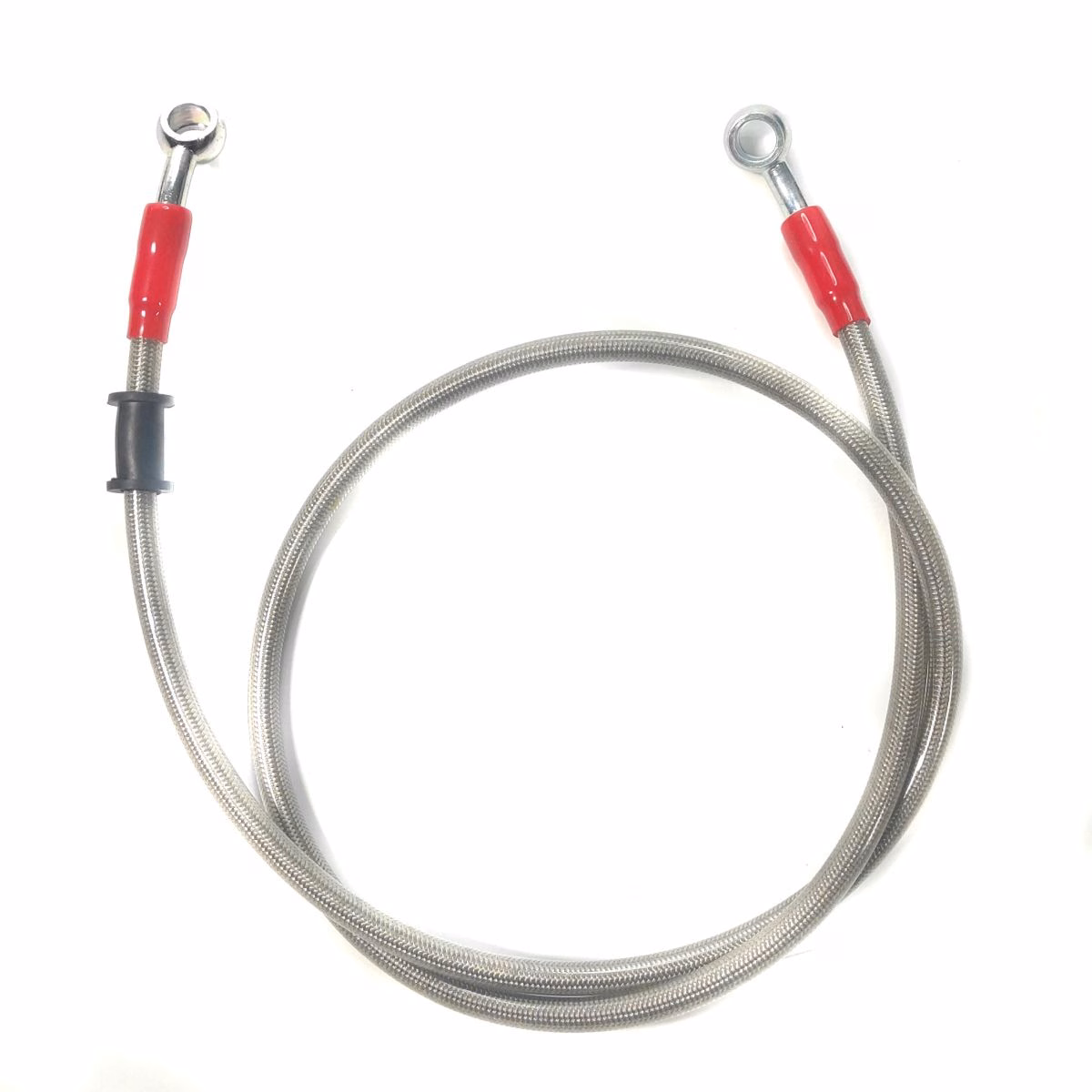 MANGUERA FRENO UNIVERSAL 1M PLATA/ROJO