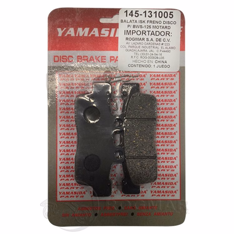 BALATAS ISK FRENO DISCO DELANTERAS P/ BWS-125 MOTARD (JUEGO) TWN