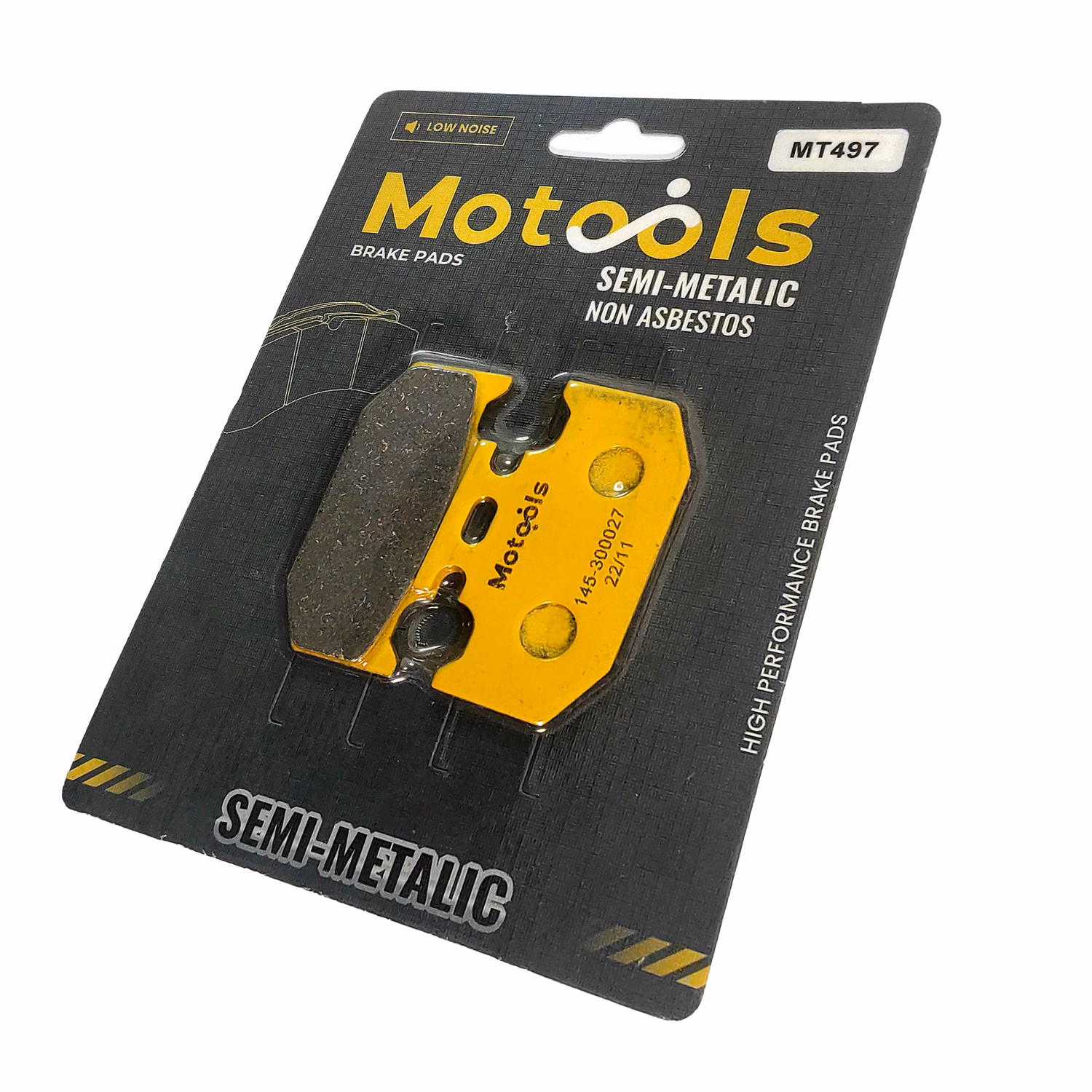 BALATAS DISCO TRASERAS MOTOOLS (497) P/ FZ25, P/ XTZ 250, P/ FZ16 3.0 (JUEGO)
