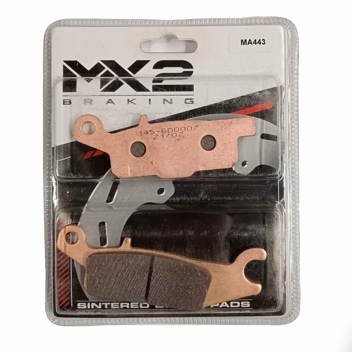 BALATAS DISCO MX2 MX-F147 SNT (443) P/ YFM-700 GRIZZLY '07 IZQ. DEL.
