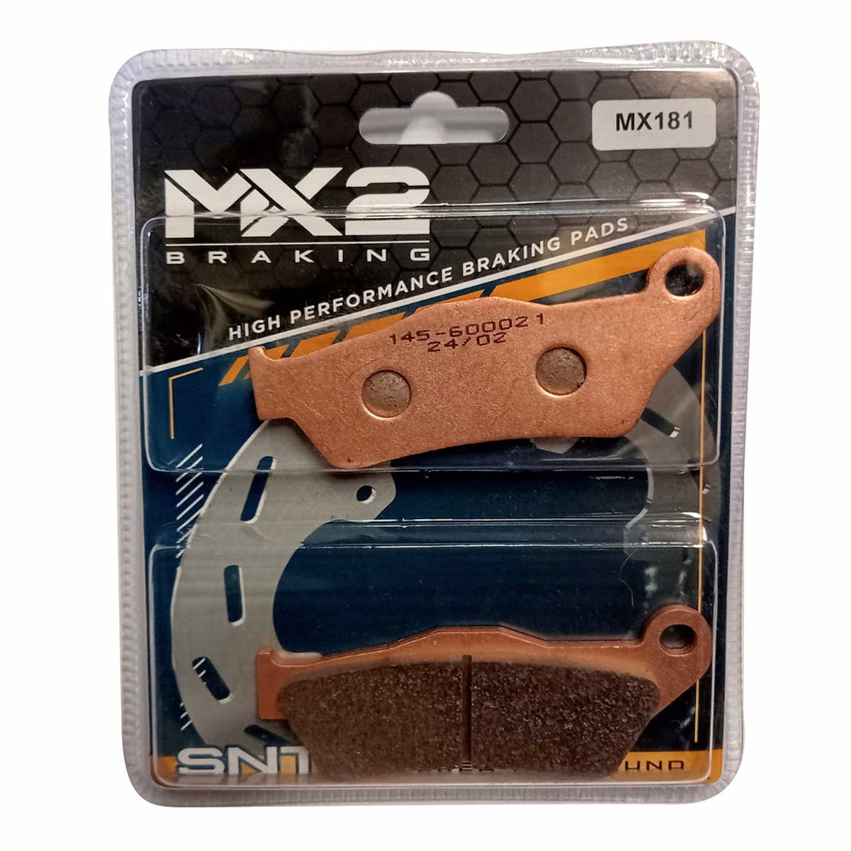 BALATAS DISCO MX2 MX-F073 SNT (181) P/ KTM TODOS LOS MODELOS 125/250/300/440 SX, EXC, EGS'94-'95