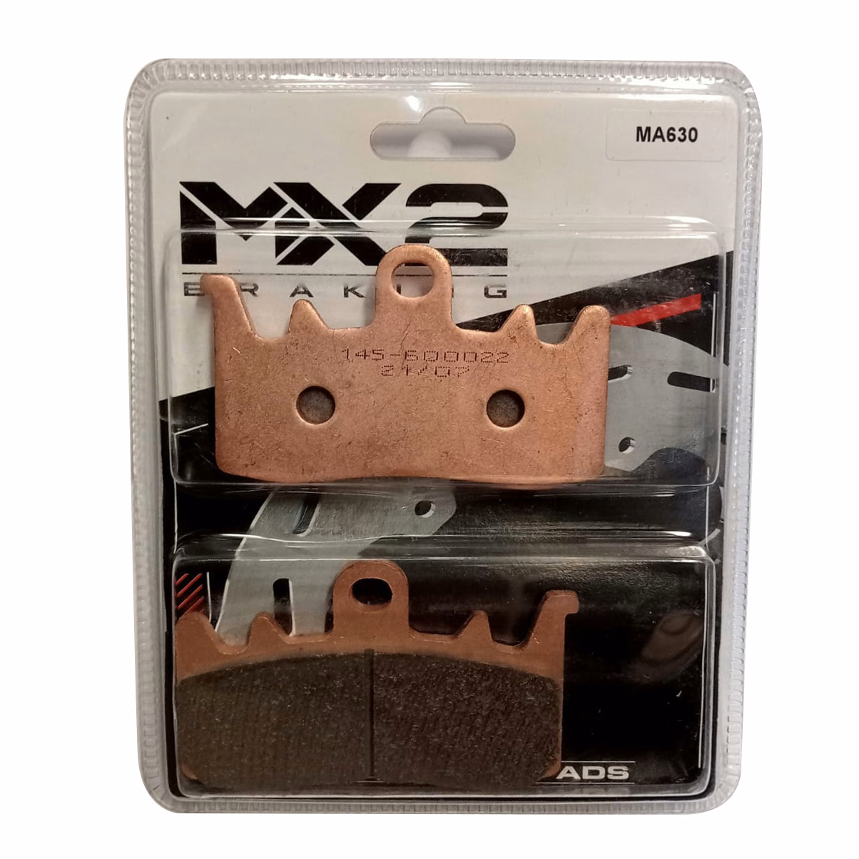 BALATAS DISCO MX2 MX-F250 SNT (630) P/ GS 1200R '13-'15 DEL., P/ 1200 R RT '14-'15, P/ F800R '15 DEL., P/ MONSTER 821 '15