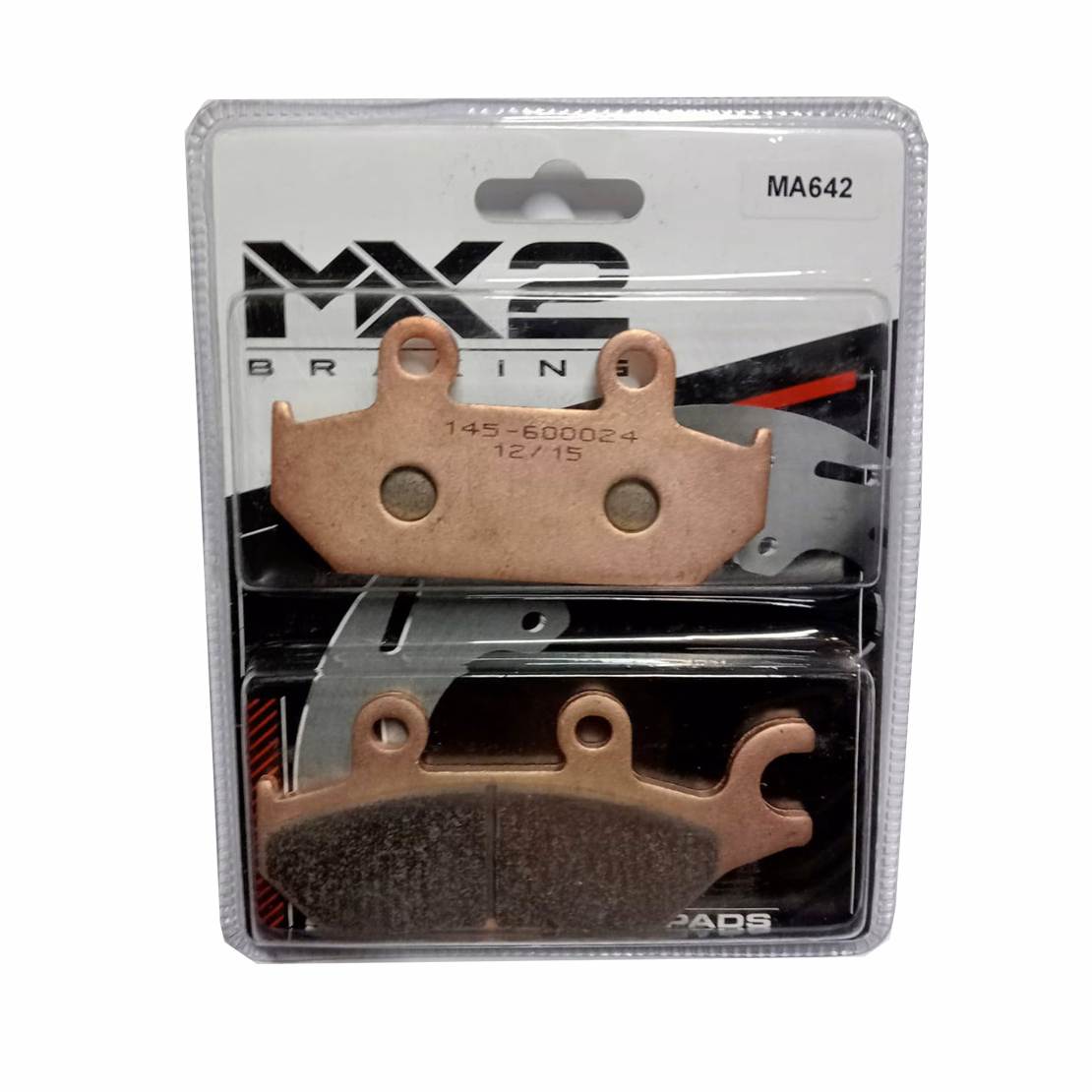 BALATAS DISCO MX2 MX-F176B SNT (642) P/ COMANDER MAX 1000 '14 DEL. IZQ., P/ MAVERIK MAX/XRS/DPS 1000 STD '14  DEL. IZQ.