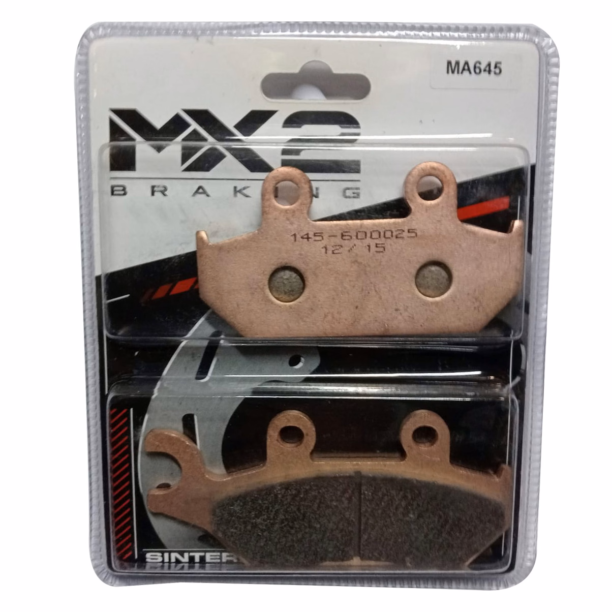 BALATAS DISCO MX2 MX-F176 SNT (645) P/ COMANDER MAX 1000 '14 DEL. DER., P/ MAVERIK MAX/XRS/DPS 1000 STD '14  DEL. DER.