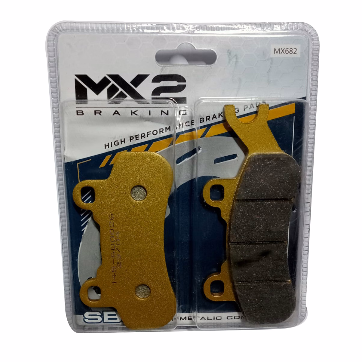 BALATAS DISCO MX2 MX-F278 SBP (682) P/ DEFENDER 800-1000 '16 DEL. IZQ. P/ MAVERICK X3, MAX, TURBO, MAX TURBO, TURBO R '17-'18 DEL. IZQ/TRAS. IZQ.