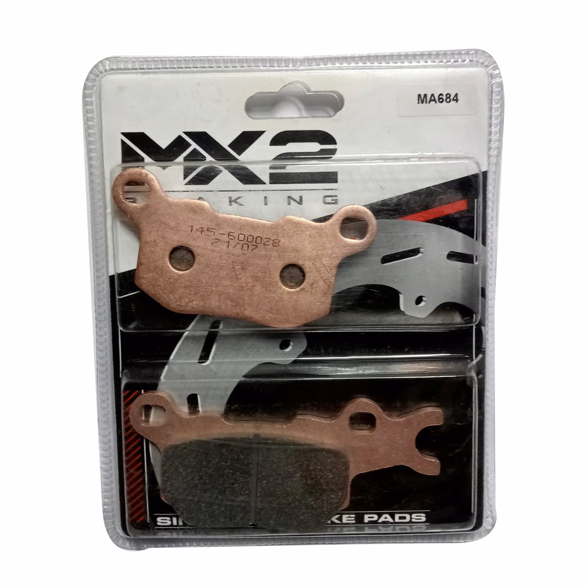 BALATAS DISCO MX2 MX-F277 SNT (684) P/ DEFENDER 800-1000 '16 TRAS. IZQ.