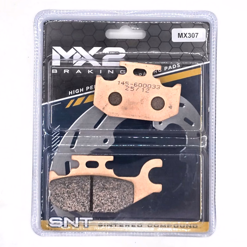 BALATAS DISCO MX2 MX-F102 SNT (307) P/ YFM-400 '00-'01, P/ YFM-450 '03-'07 TRAS., P/ OUTLANDER-330 '04-'05