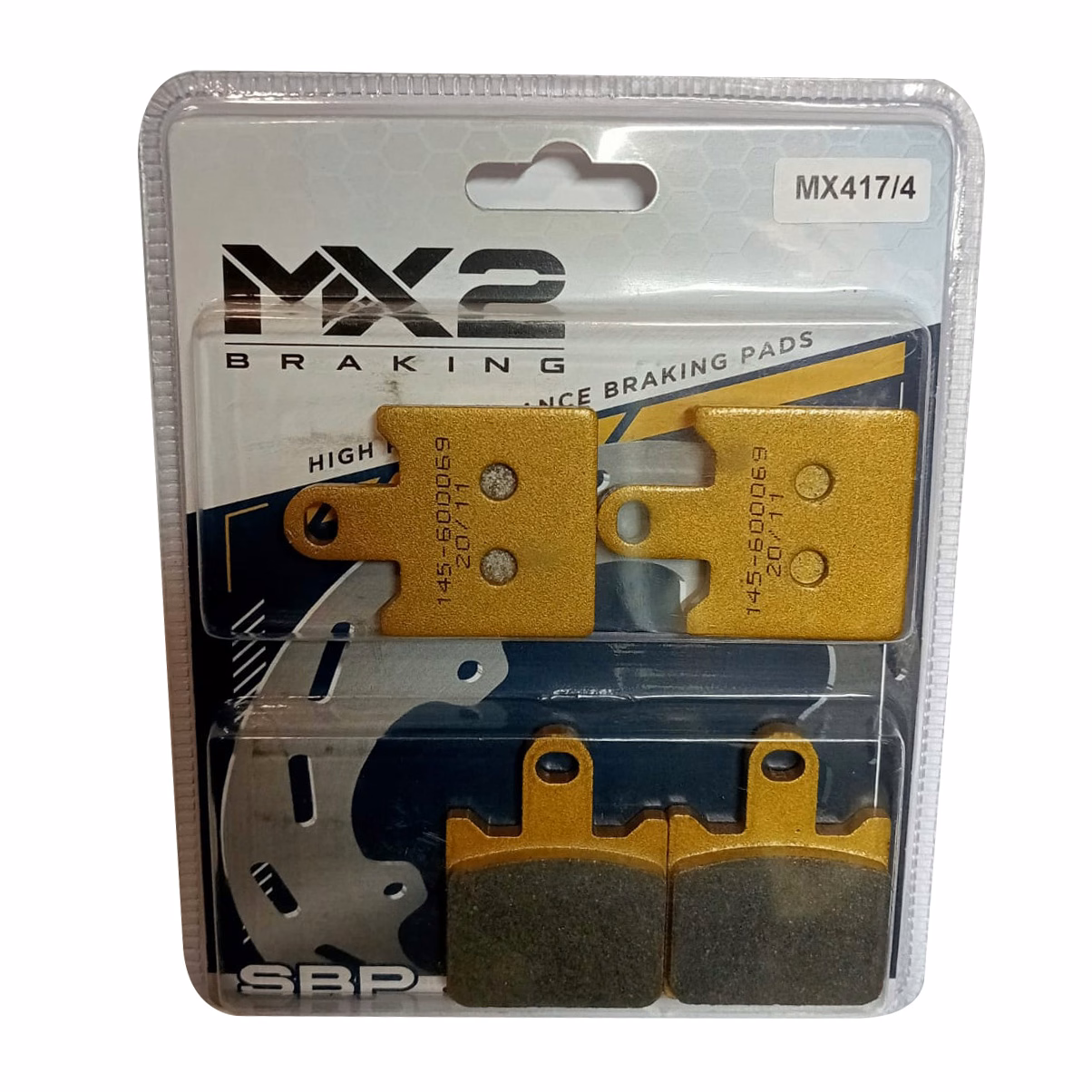 BALATAS DISCO MX2 MX-F146 SBP (417/4) P/ ZR6R '07-'09, P/ Z-1000 '07-'08