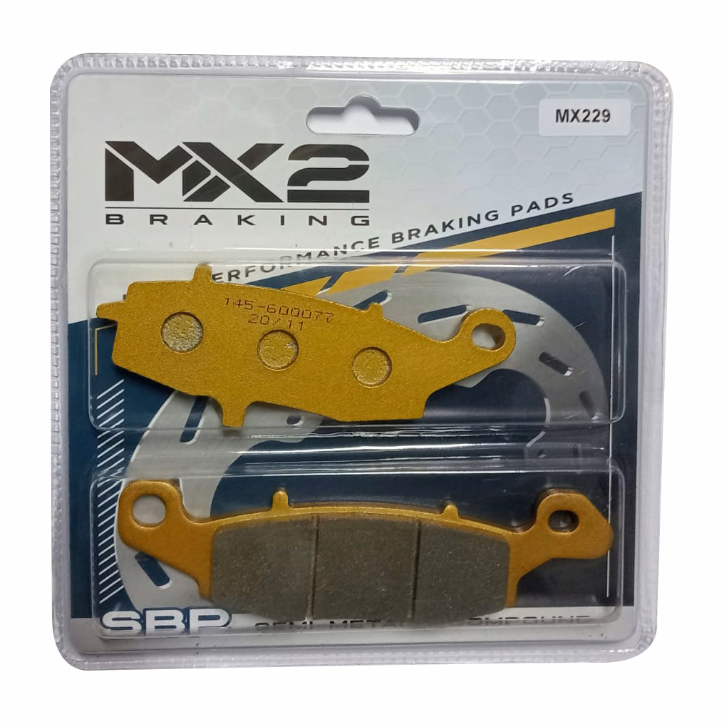 BALATAS DISCO MX2 MX-F048 SBP (229) P/ VULCAN CLASSIC '06-'09, P/ NINJA 650R '06-'08, P/ VULCAN CLASSIC LT '06-'09