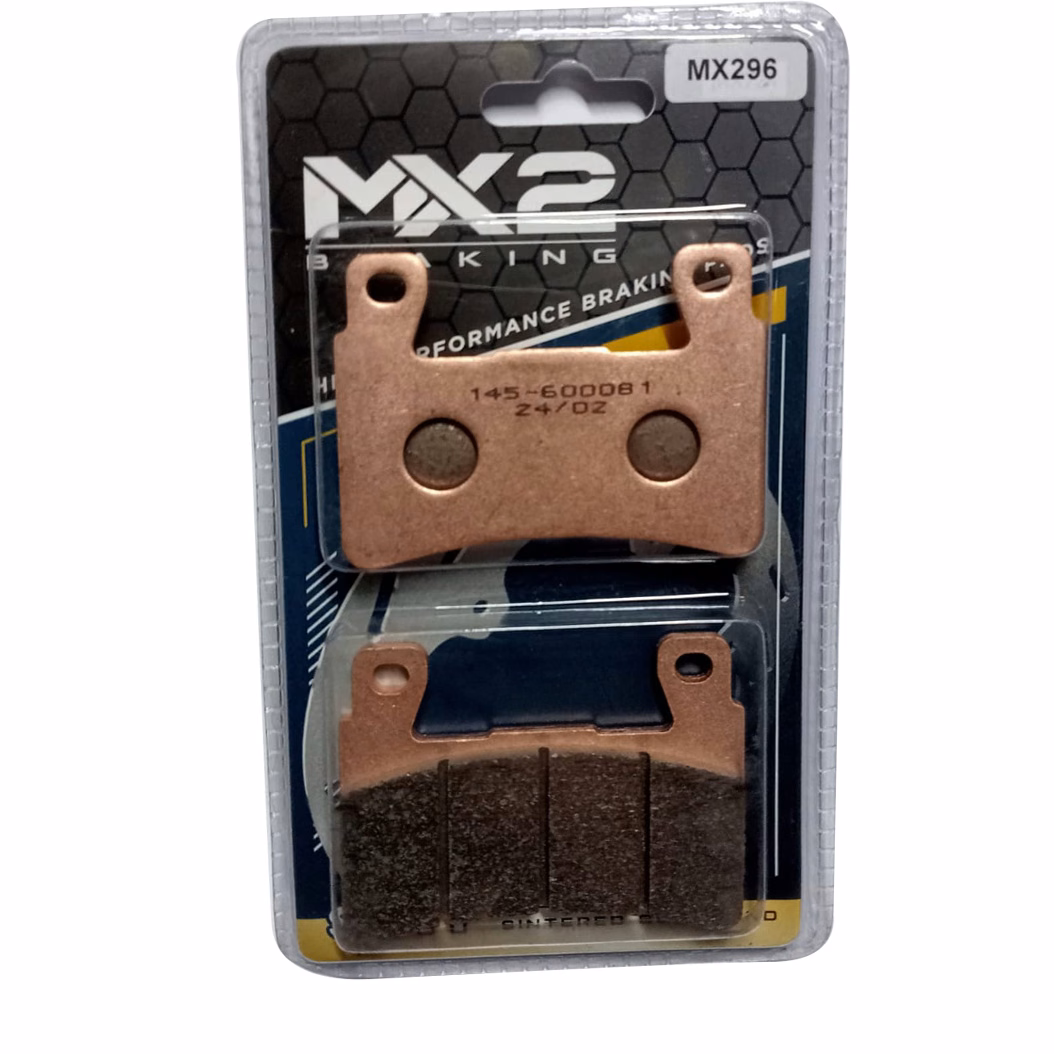BALATAS DISCO MX2 MX-F112 SNT (296) P/ CBR 600 F4 '96-'06 DEL., P/ CBR 600 '03-'04 DEL., P/ ZXR6R '13-'17, P/ ZR 6R, 6R ABS '18-'21 ABS