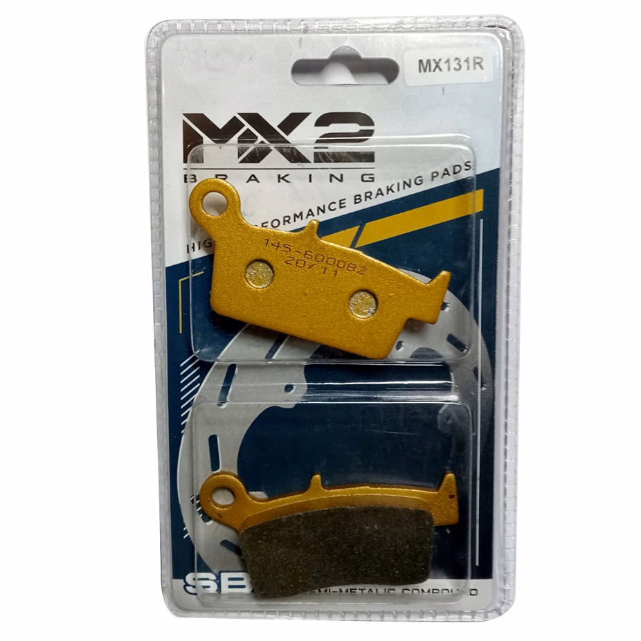BALATAS DISCO MX2 MX-F017 SBP (131R) P/ YZ-125 '98-'02 TRAS., P/ CR-80R/RB '92-'02/ XR-400 FALCON DEL.