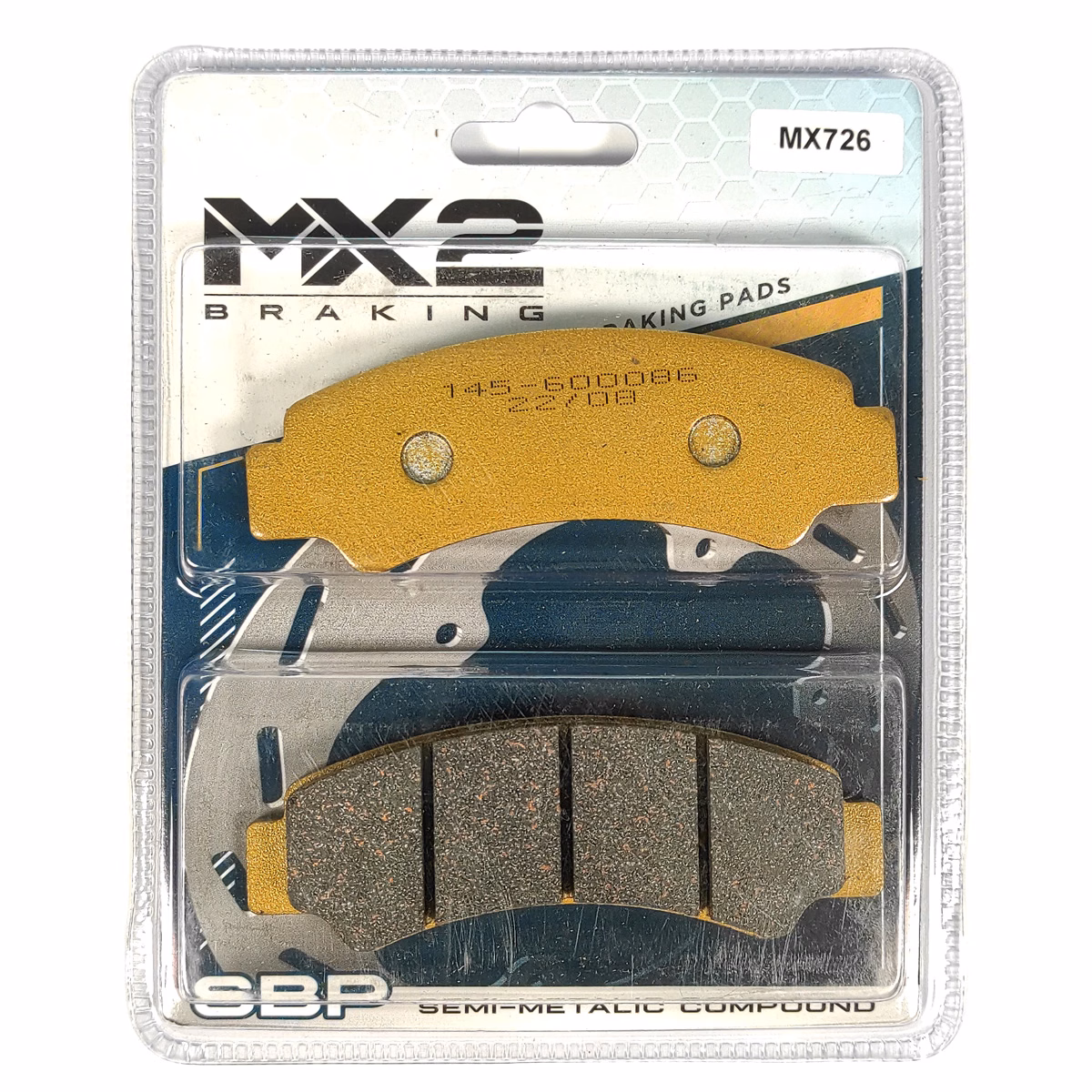 BALATAS DISCO MX2 MX-F338 SBP (726) P/ Z-FORCE 1000 '18-'19 DEL. P/ C-FORCE 400 18-'19 DEL.